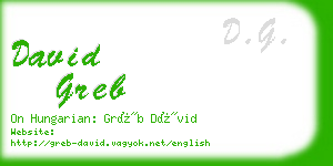 david greb business card